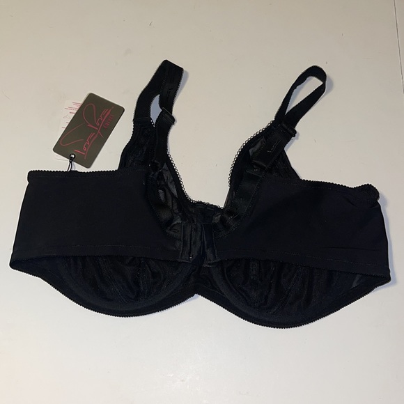 🆕 Love Love “Ornella” Black Underwire Bra - Size 46DD / DD46 - Picture 4 of 9
